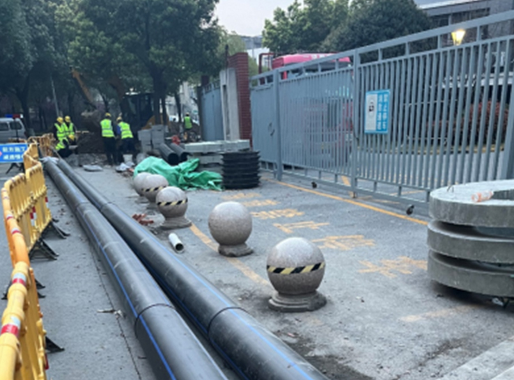 2024 Jiangsu Jiangyin civilný projekt obnovy vodovodného potrubia